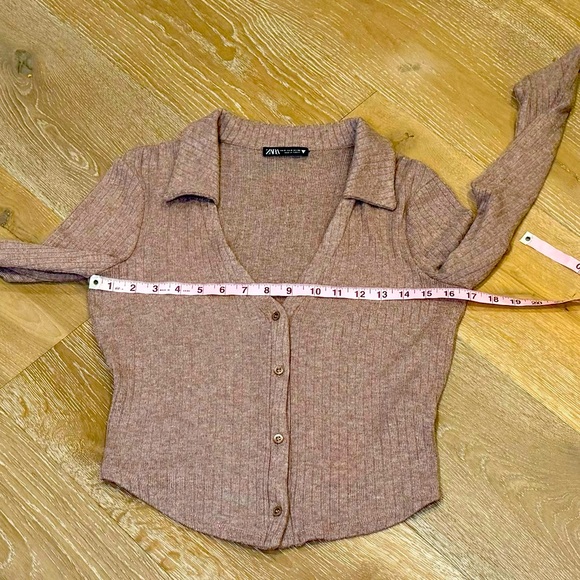 Zara Cropped Sweater Small - Picture 5 of 7